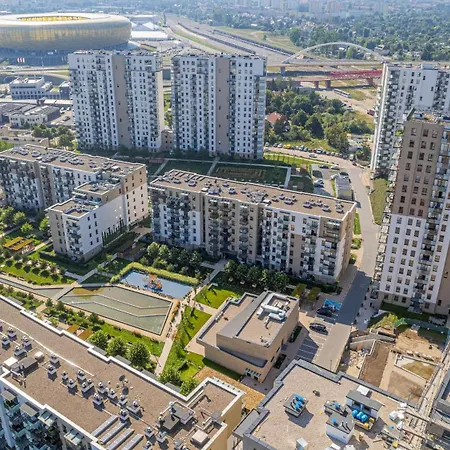 Nowa Letnica With Balcony & Parking Arena By Renters