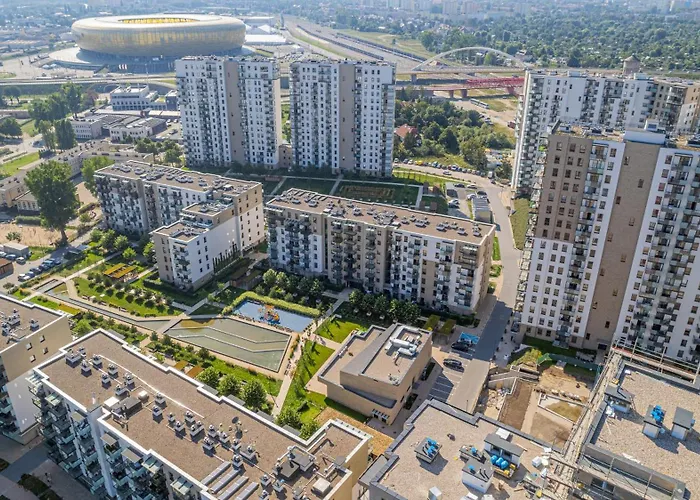 Nowa Letnica With Balcony&parking Arena By Renters